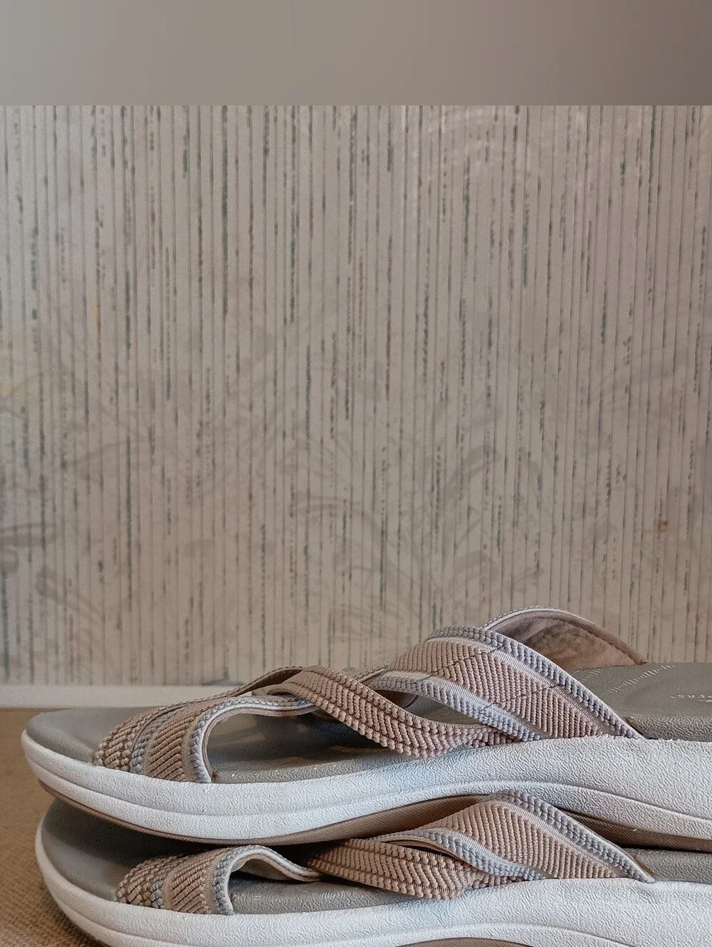 Clarks Cloudsteppers  Mira Isle  Comfort Slide Sandals Sz 9.5
